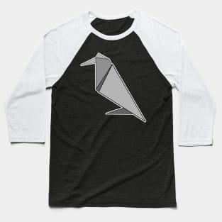 Crow Origami Sticker Style Design Baseball T-Shirt